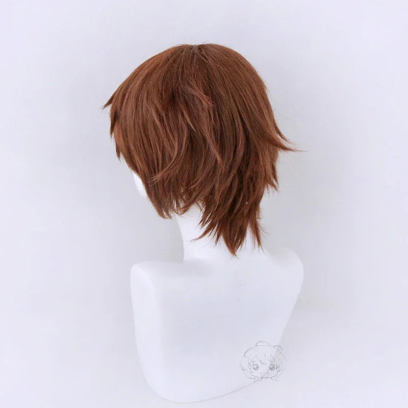 Высокое качество аниме Death Note Yagami Light косплей парик короткие коричневые