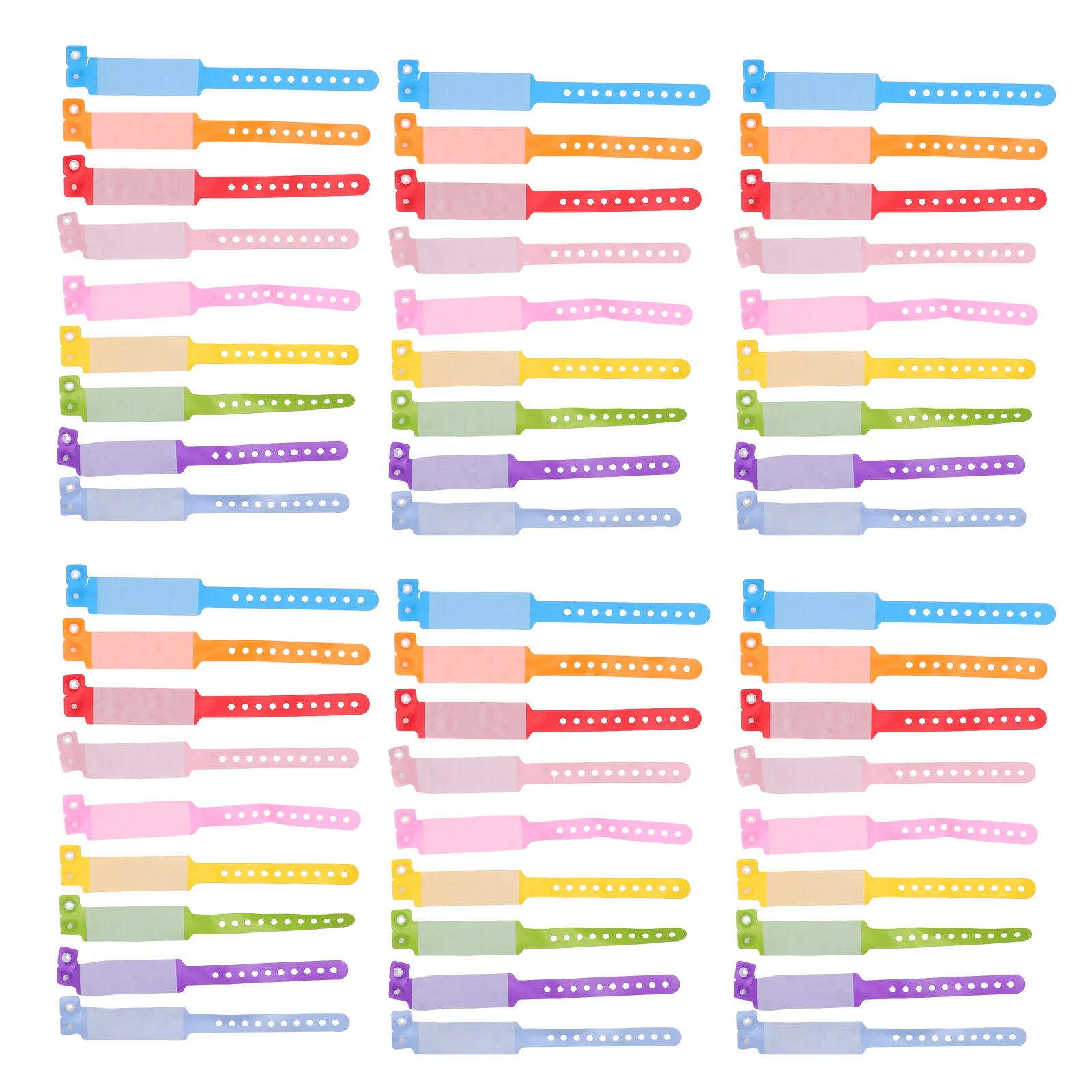 

100 Pcs Jewelry Kids Bangles Identification Kids Wristband PVC Tickets Identification Kids Wristband Anti-lost Child