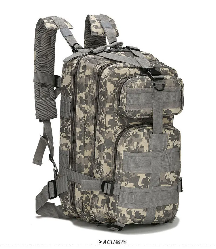 

Camouflage Backpack Casual Men 20-35L Acu Cp Camo Military Tactical Backpack Men Outdoor Travel Rucksack Bag Hiking Camping