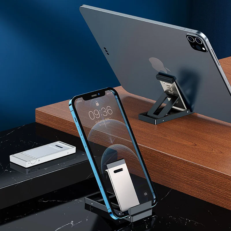 

Protable Metal Foldable Tablet Phone Holder Stand For iPhone iPad Adjustable Support Telephone Desk Bracket For Samsung Xiaomi
