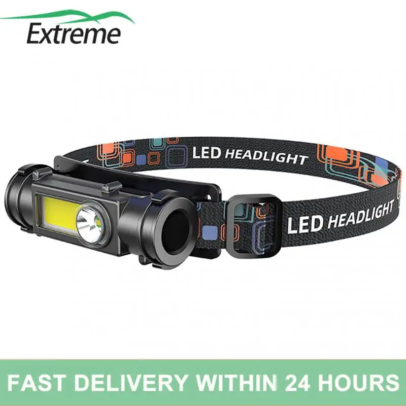

Dual-beam Lighting Powerful Head-mounted Flashlight Large Capacity Headlight Multi-function Rechargeable Headlamp With Magnet