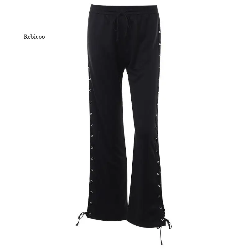 Новинка лета 2023 универсальные облегающие брюки с широкими штанинами в