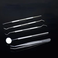 dental mirror tool stainless steel mouth mirror tweezers probe spatula dentistry dentist tooth cleaning instrument dentist gift