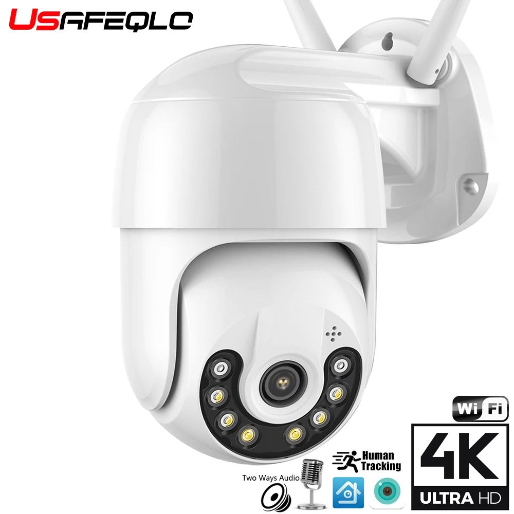 IP-камера наружная беспроводная 4K PTZ Wi-Fi 4-кратный зум | Безопасность и защита