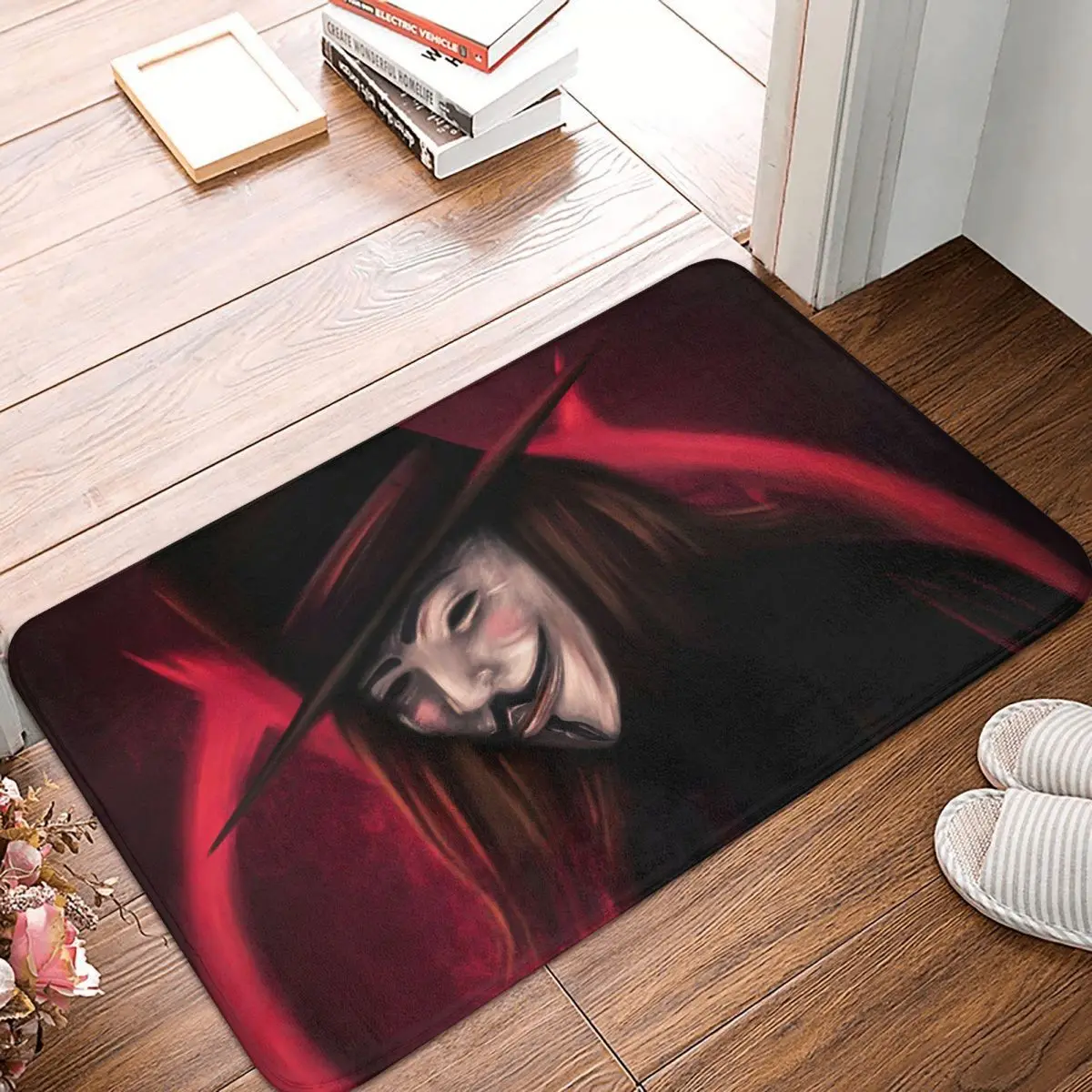 

V for Vendetta Ivy Hammond Movie Non-slip Doormat Kitchen Mat Drawing Hallway Carpet Entrance Door Rug Bedroom Decorative