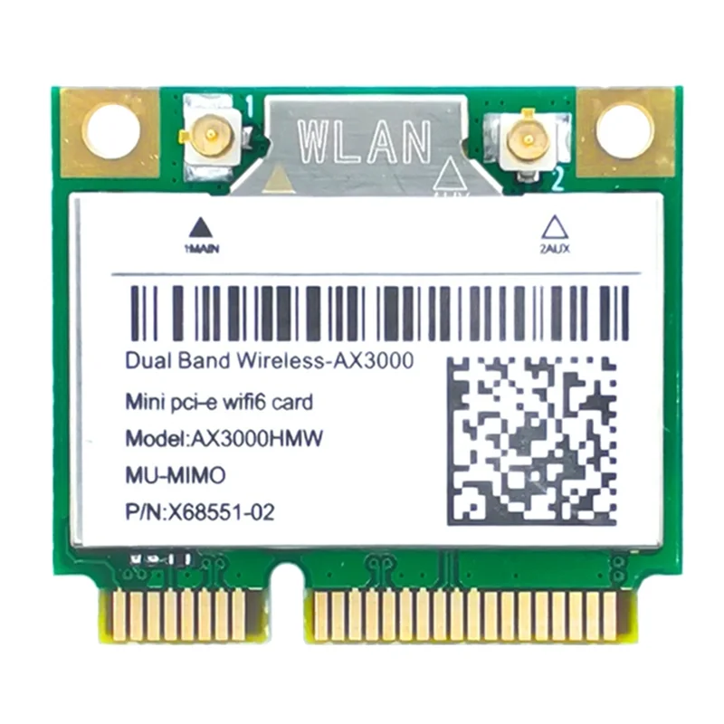 Сетевая карта AX200 AX3000HMW Mini PCI-E WiFi 6 беспроводной адаптер 2 4G/5G Bluetooth 5 1 Wi-Fi-карта 802.11AX