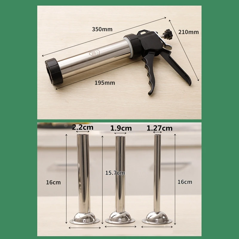 Manual Sausage Meat Fillers Machine for Stuffer Filler Hand Operated Machines Funnel Nozzle |