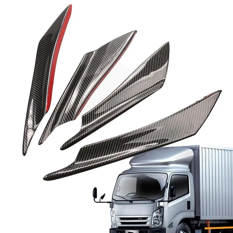 

Car Spoiler Canards Kit 4pcs Carbon Fiber Styling Side Body Spoiler Original High-performance Exterior Modification Accessories