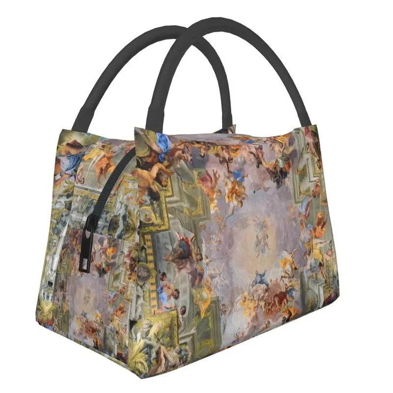 

Fresco Renaissance Art Portable Lunch Box for Women Waterproof Vintage Gods Angels Cooler Thermal Food Insulated Lunch Bag