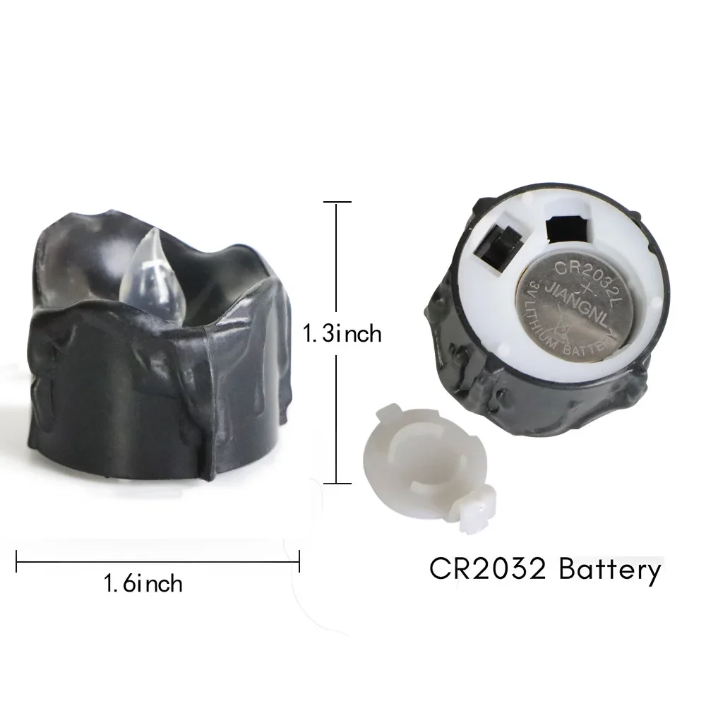 

Электронные черные свечи LED, набор из 1/3/6 штук