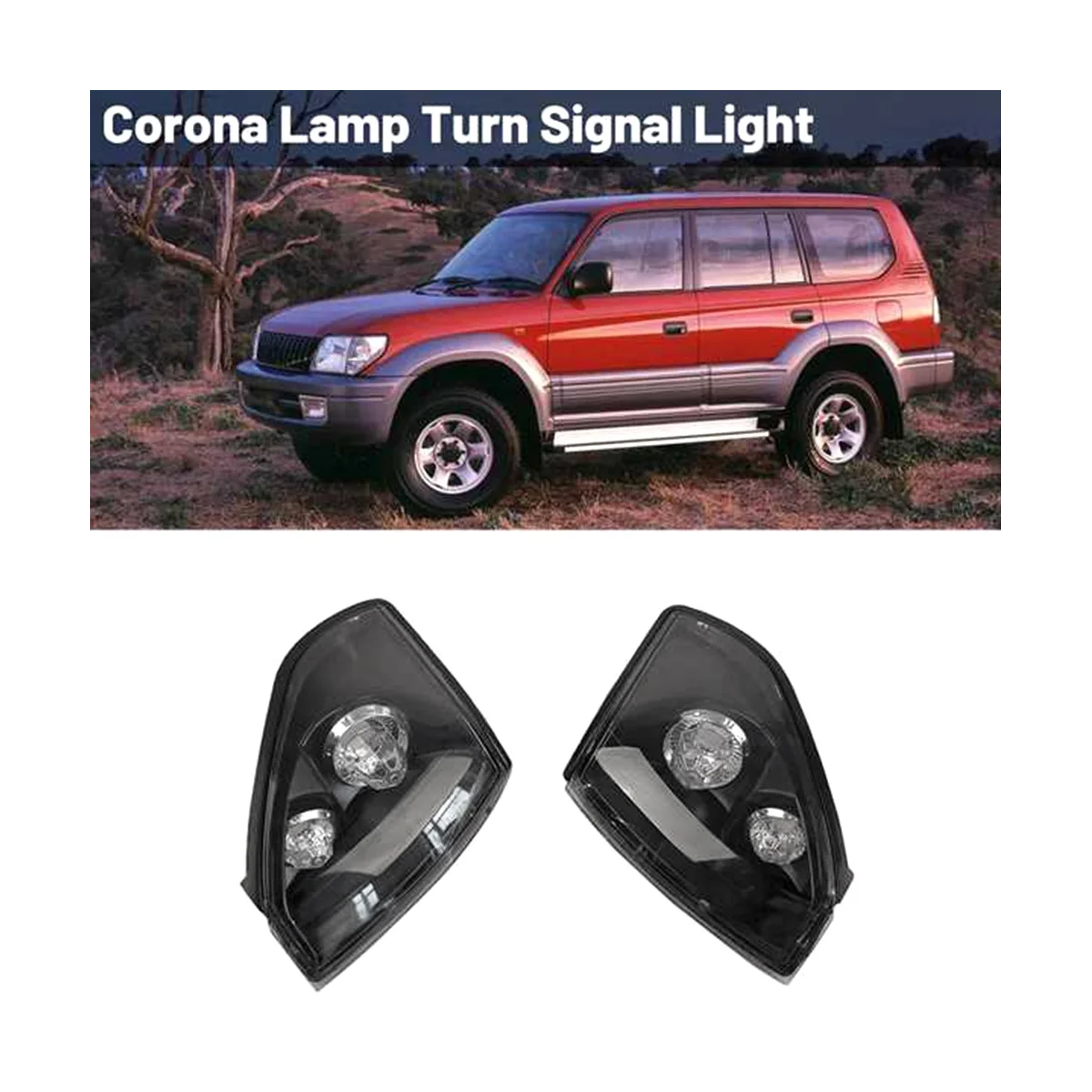 Флуоресцентный сигнал поворота для Toyota LAND CRUISER PRADO LC90 FJ90 RZJ90 VZJ95 KZJ95 1998-2002