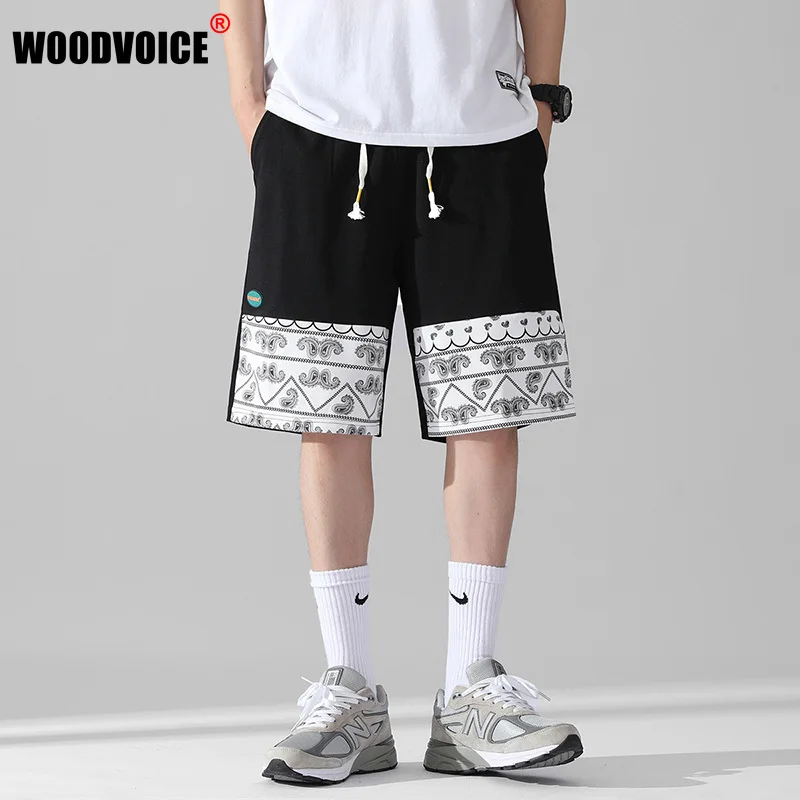 

2022 Summer Men's Sports and Leisure Five-point Pants Hit Color All-match Loose Outer Wear Men's Shorts Sports Beach Pants Men