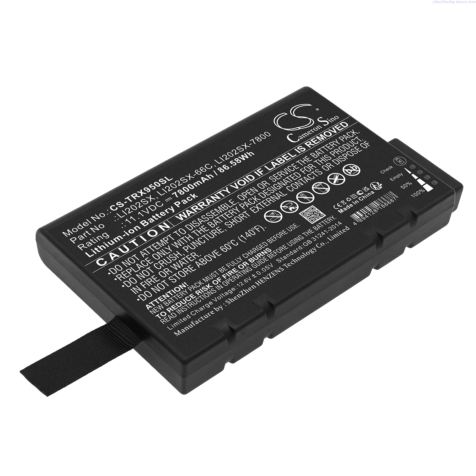 Аккумулятор Cameron Sino 11 1 В 7800 мАч 3910-12 для Rohde & Шварц EB200 инструмента Kanomax 3910 +