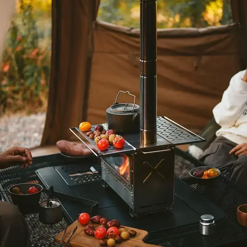 Портативная горелка Naturehike из нержавеющей стали с двойными крыльями для отдыха на
