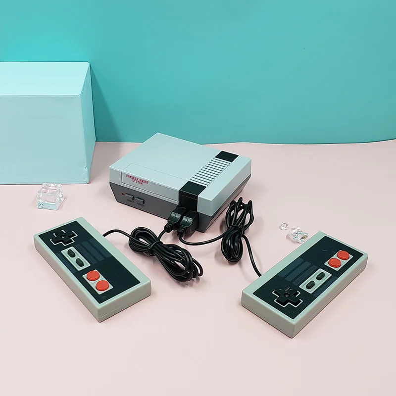 Игровая Ретро консоль NES 8 бит 620 встроенных игр поддержка двух игроков ТВ выход