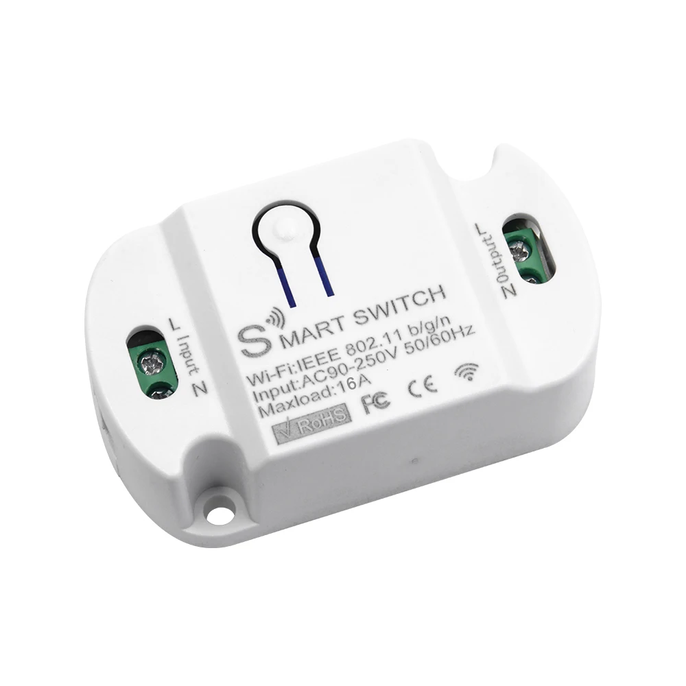 

Умный выключатель Smart Life с приложением Wi-Fi, умный выключатель для умного дома, мини-выключатель с Wi-Fi, умный выключатель с Wi-Fi 16 А, умный выключатель с Wi-Fi для самостоятельной сборки