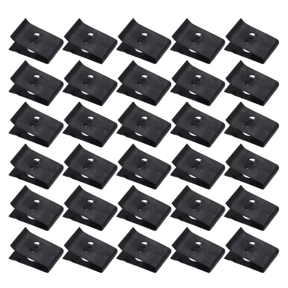 

50pcs Metal Car Speed Fastener U-Nuts Self Tapping Screw Spire Clip Spring Plate Auto Car Accessories