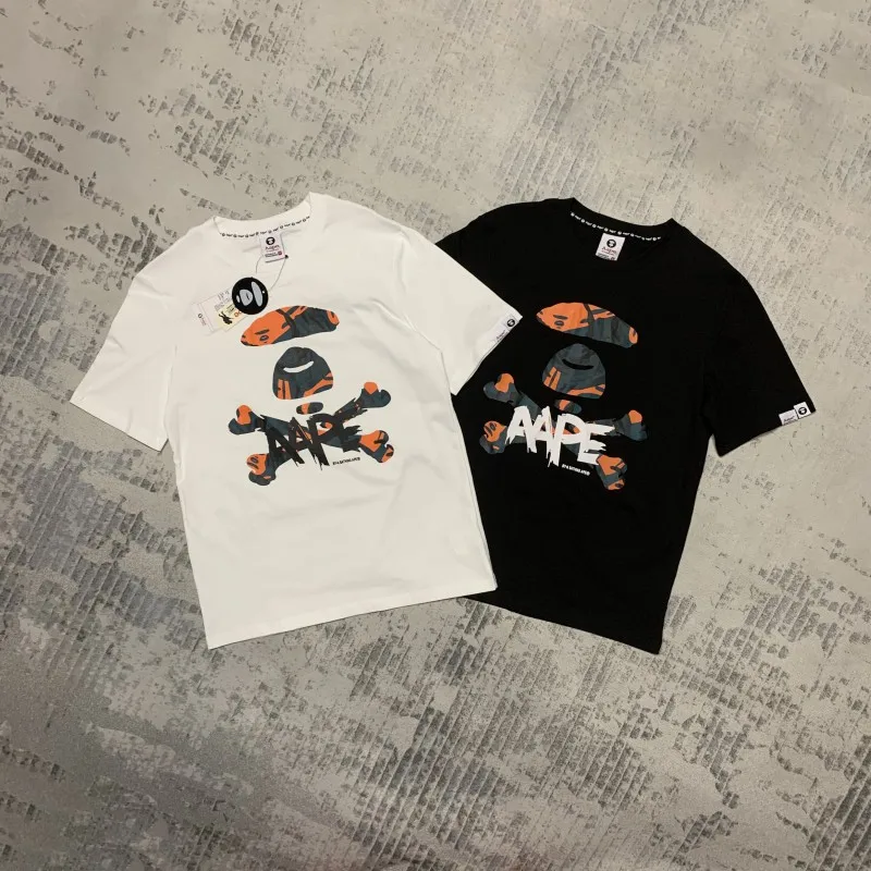 

2023 New A BATHING APE summer cotton short-sleeved T-shirt men women the same style sports T-shirt top wholesale