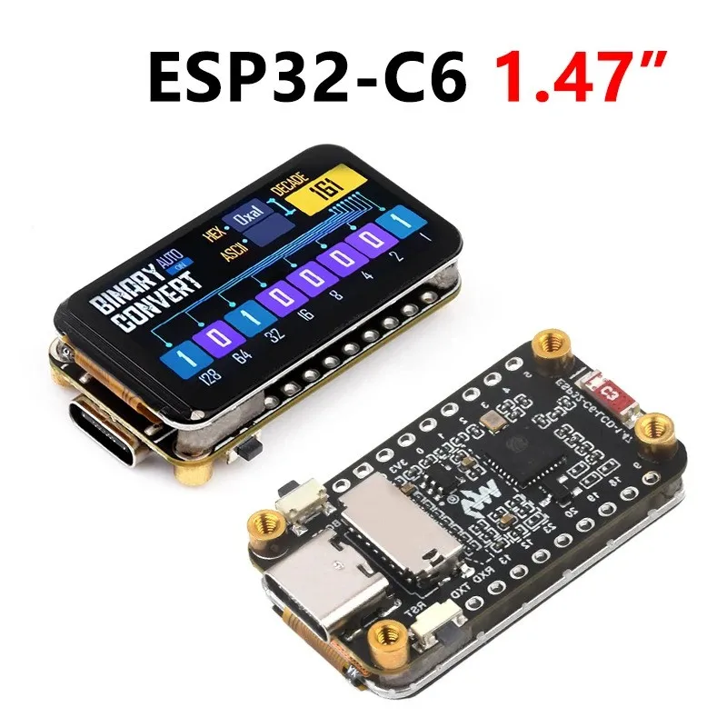 ESP32 C6 Плата развития 1.47 дюйма ЖК-дисплей ST7789 Для Arduino WiFi6/LVGL/HMI Onborad SD-Port/RGB-LED
