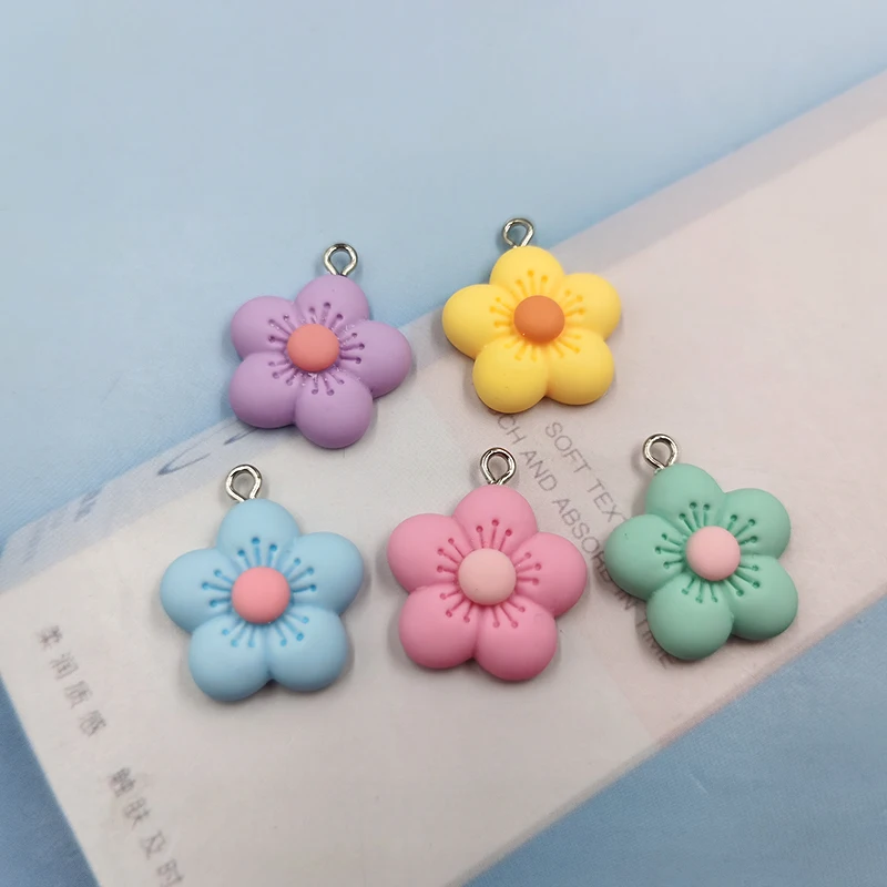 10 шт. японские Подвески в виде цветов DIY серьги брелок изготовление ювелирных