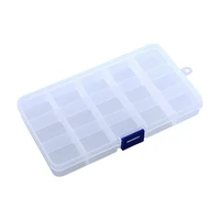 electronic component parts storage box 101524 grids plastic clear organizer for jewelry earrings screw nails buckle dropship