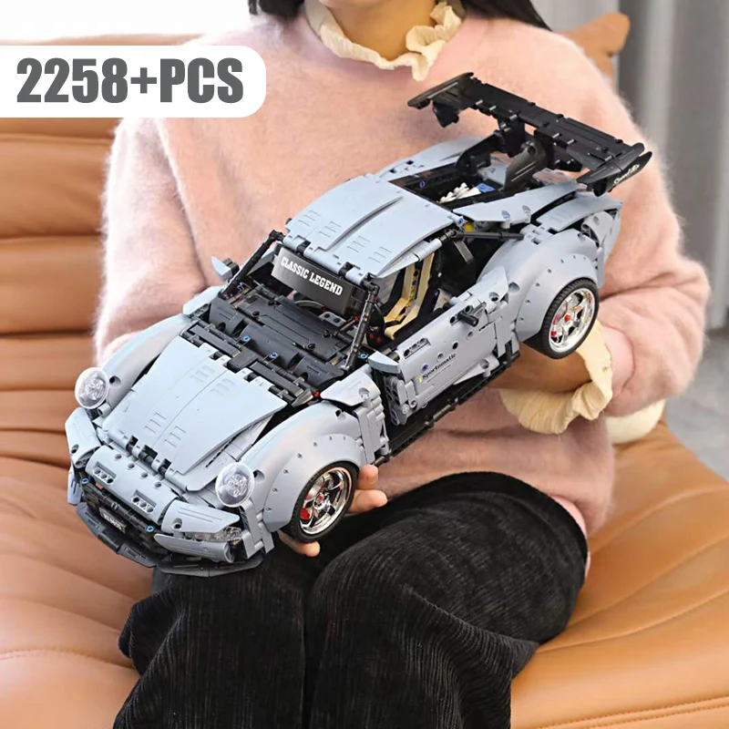 

Technical 2258PCS Super Speed Racing Champion Sports Vehicle Building Blocks MOC RSR Racer Car Model Bricks Toys For Children
