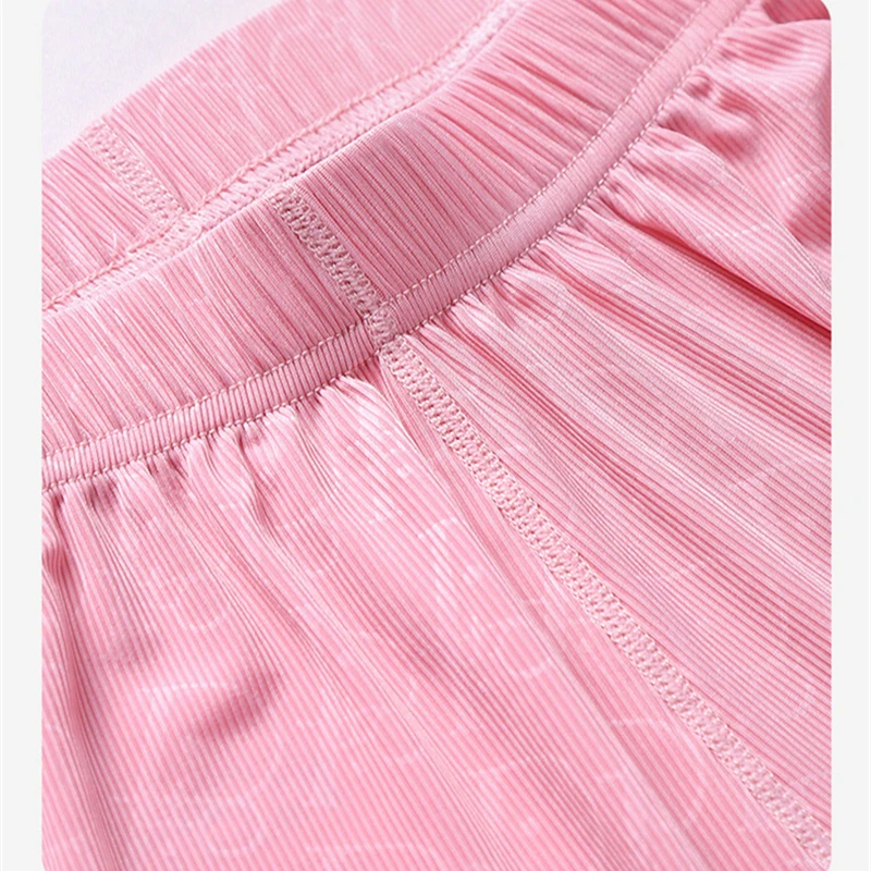 Summer Pajama Female Thin Pajama Sets Short -sleeved Trousers Night Clothes Soft Cool Pajamas for Women Pijama Mujer Loungewear