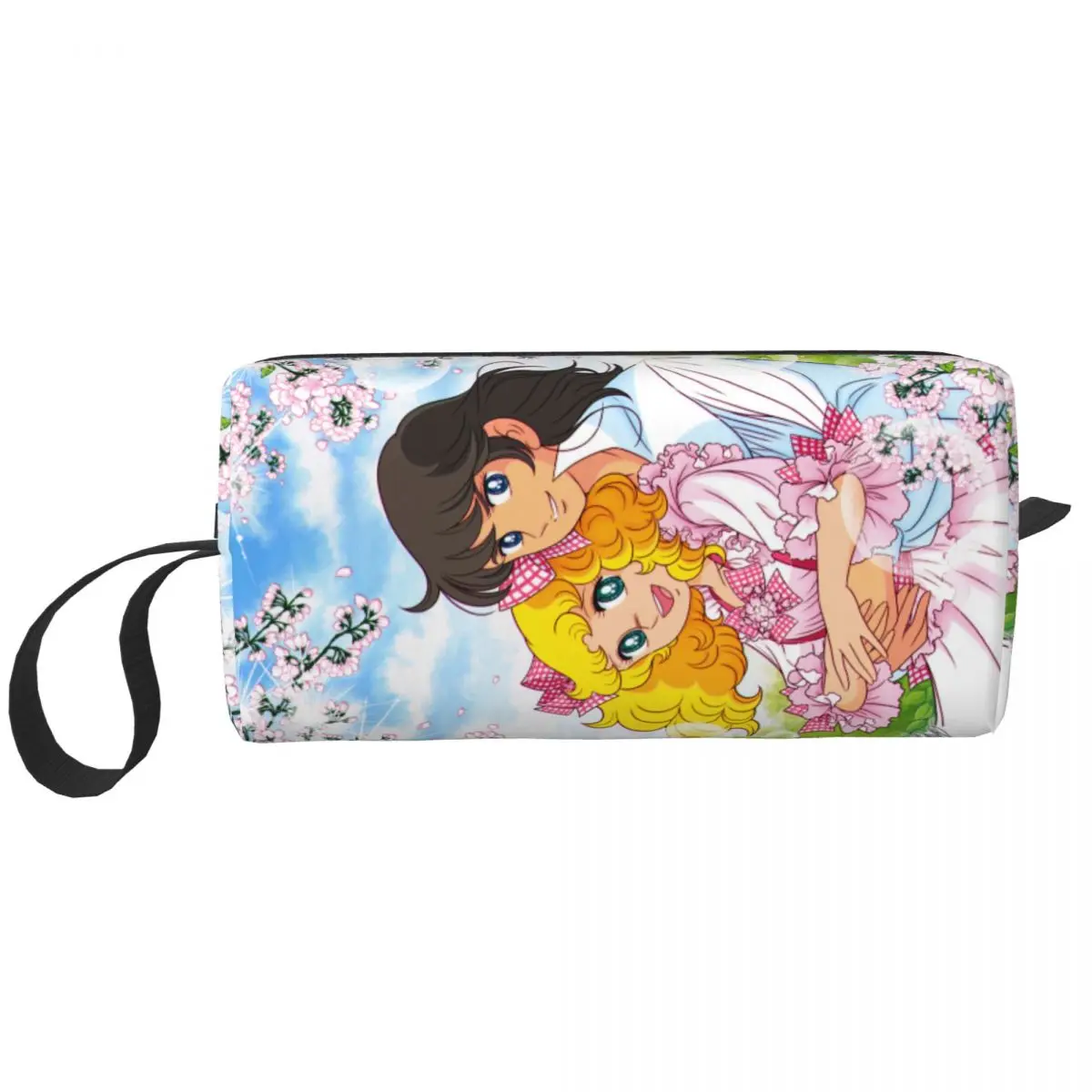 

Custom Candy Candy Toiletry Bag for Women Anime Manga Cartoon Girl Makeup Cosmetic Organizer Lady Beauty Storage Dopp Kit Box