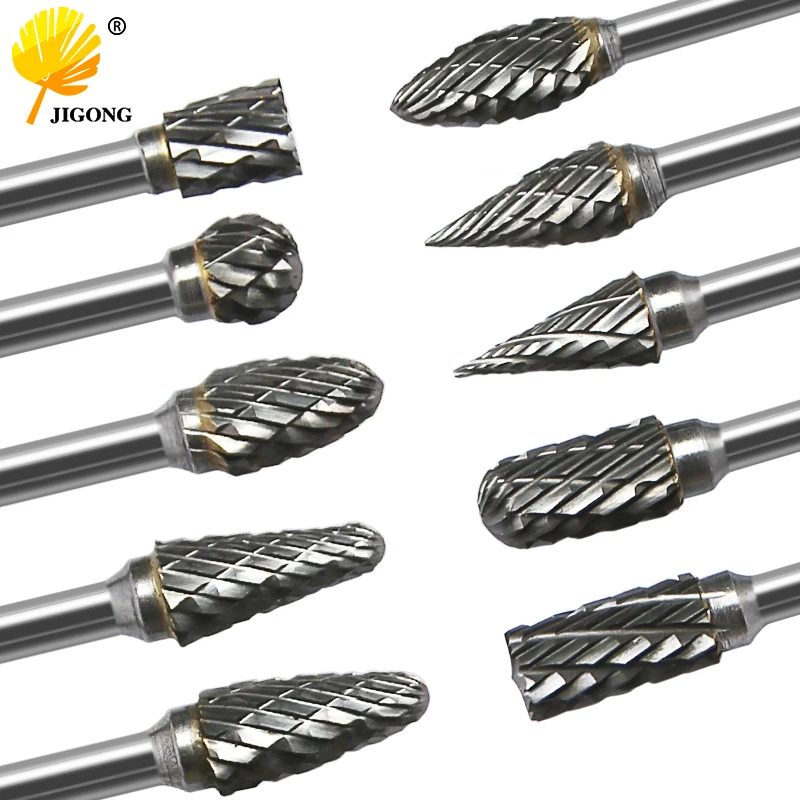 1Pcs Rotary Cutter File Tungsten Carbide Burr 3x6mm Shank Rotary Burrs Cutting Grinder Bit Metalworking Milling CNC Tool