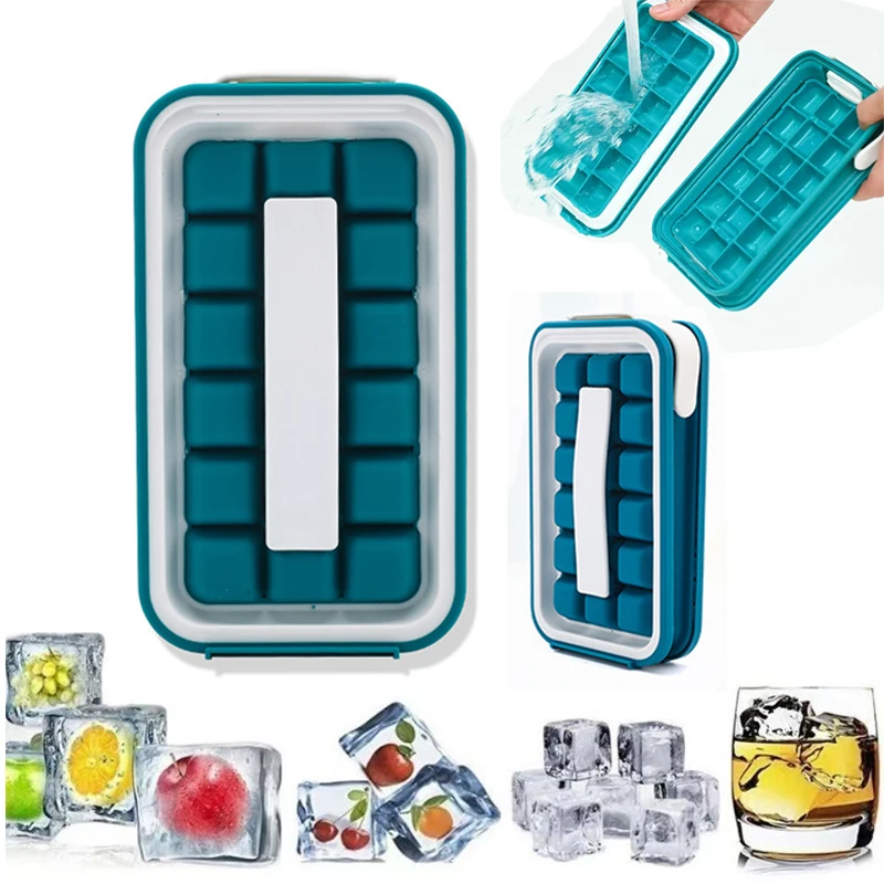 

Newest 18 Grid Ice Ball Maker Kettle Kitchen Bar Accessories Gadgets Creative Ice Cube Mold 2 In 1 Multi-function Container Pot