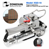 zonesun aqd 1925 pneumatic strapping machine with friction welding for 13 19mm pppetpoly strap bander packing machine