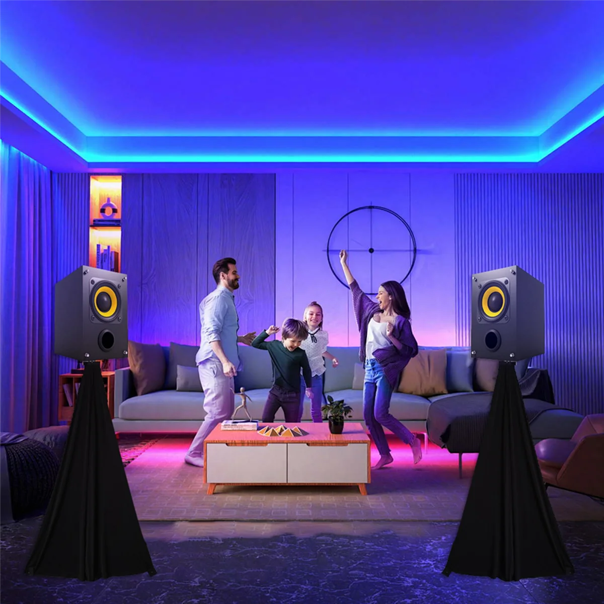 Универсальная подставка для динамика Dj Light юбка чехол штатива из эластичного