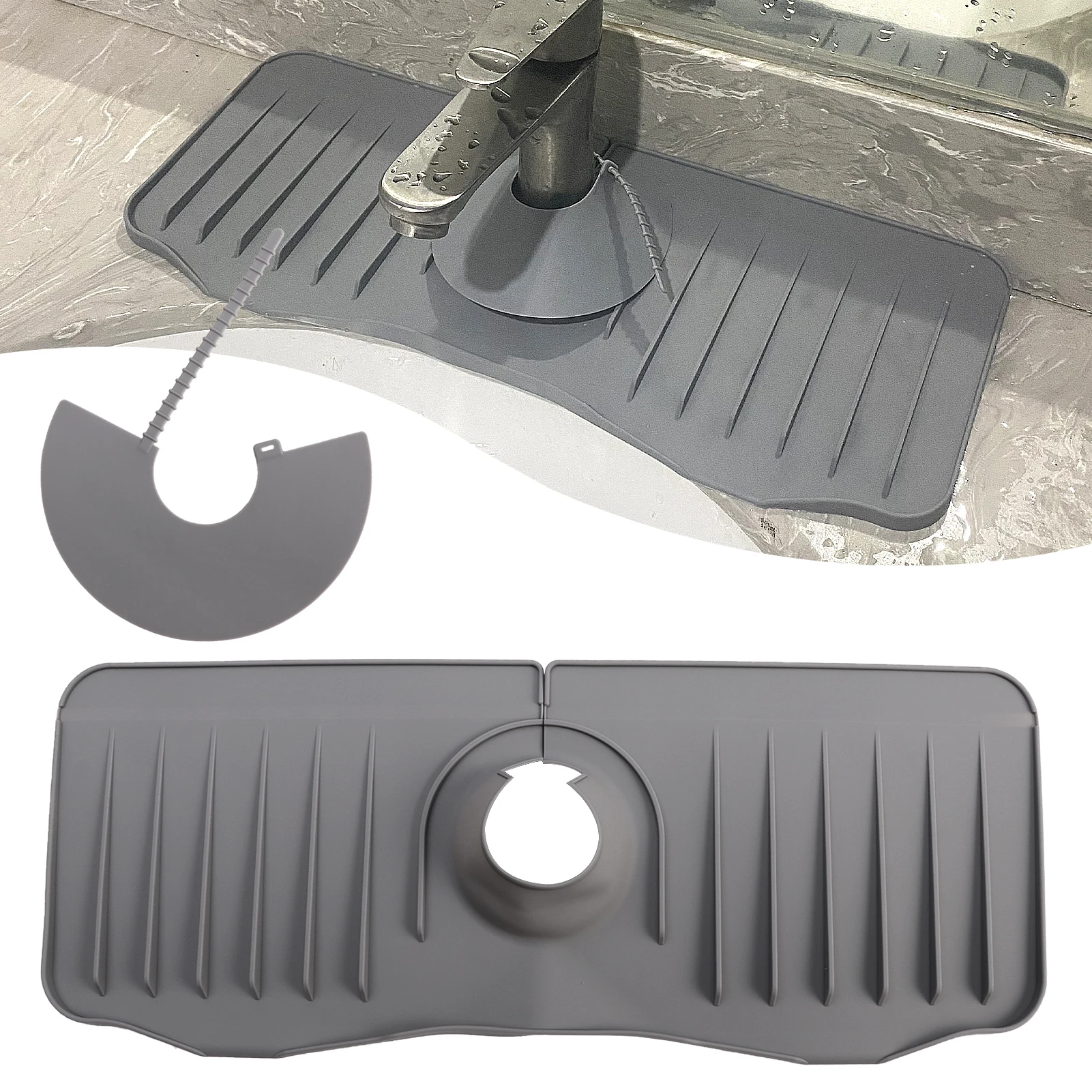 Брызговик для кухонной раковины универсальный умывальник однотонный легко