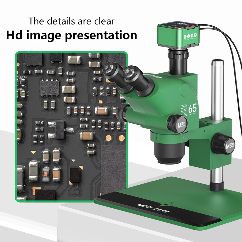 Фото Maant XJ-3 2K HD 60fps с встроенным сенсором IMX347 1/1.8, подключением HDMI и USB для вывода изображения, подходит для BGA-ремонта и пайки процессоров. №4