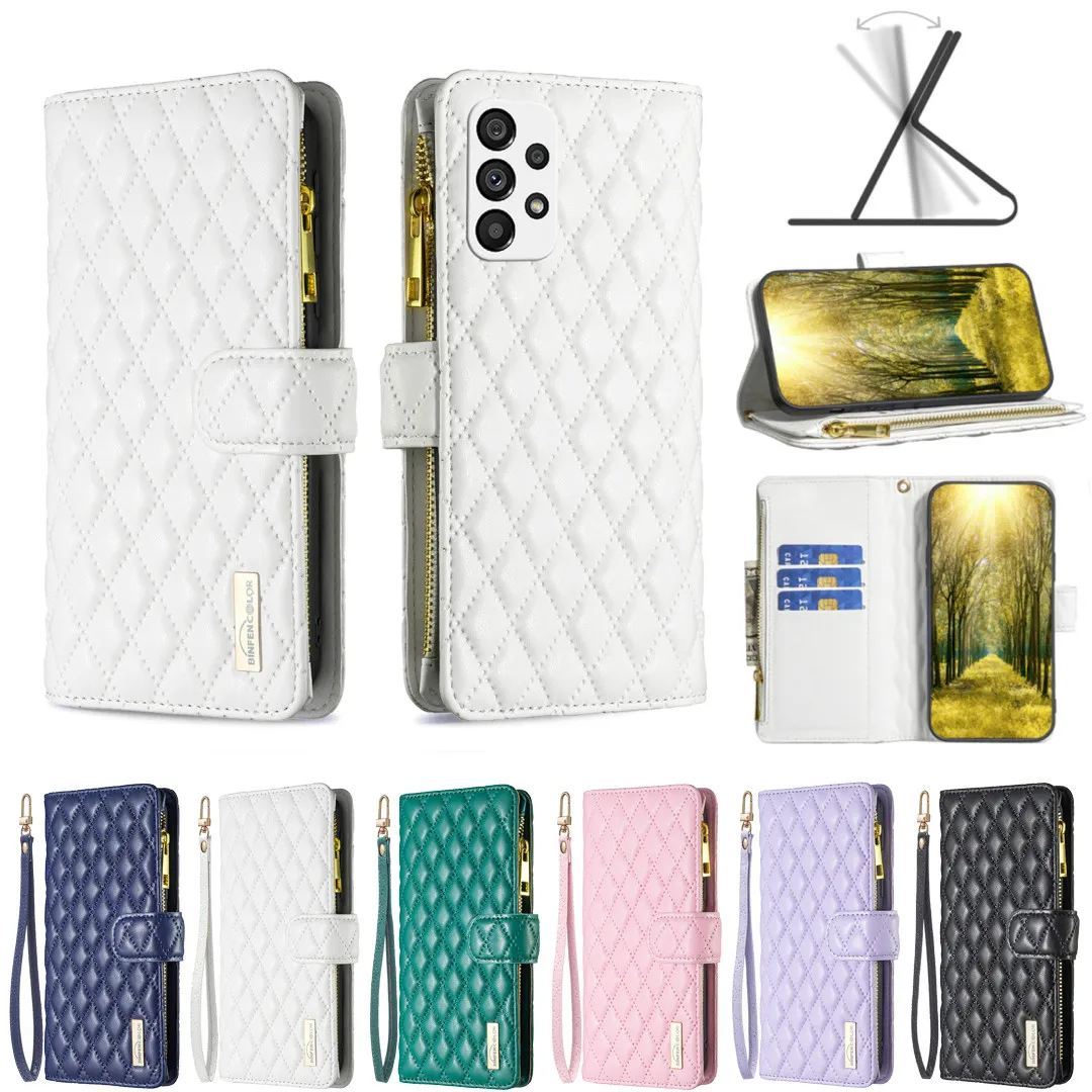 

Cute Zipper Wallet Phone Case for Galaxy M53 M33 A23 A03 A73 A13 A33 A53 A22 A72 A52 A32 A12 A42 A71 A51 A41 A31 A03S A02S Cover