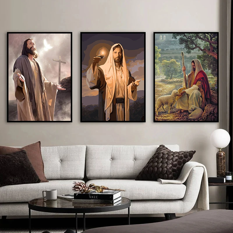 Jesus Canvas Painting Poster 2