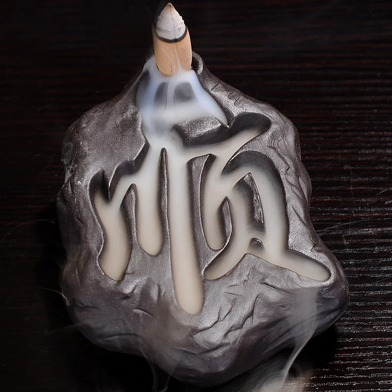 Современная курильница для пруда, фиолетовая глина, домашняя искусственная курильница, курильница BG50IB