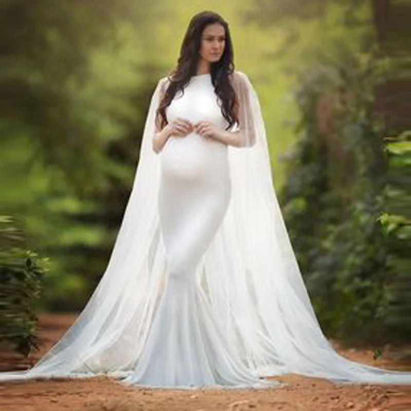 

New Chiffon Maternity Dress for Photo Shoot Sexy Maxi Pregnancy Dress Photography Props Maternity Gown Photo Shooting for Women