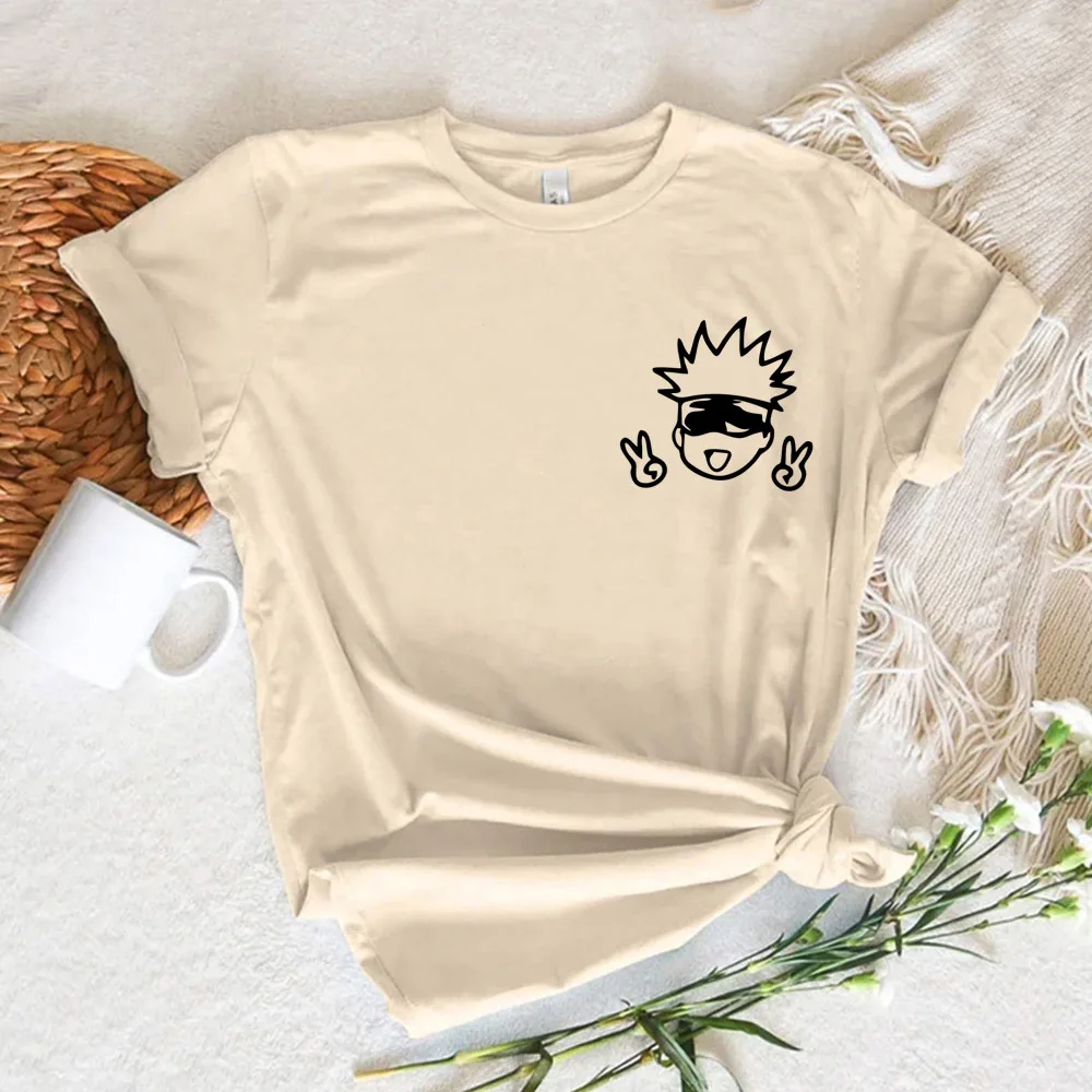 Gojo Satoru shirt girl Y2k University Classic Psychedelic Breathable harajuku Graphic korean clothes 80s Vintage