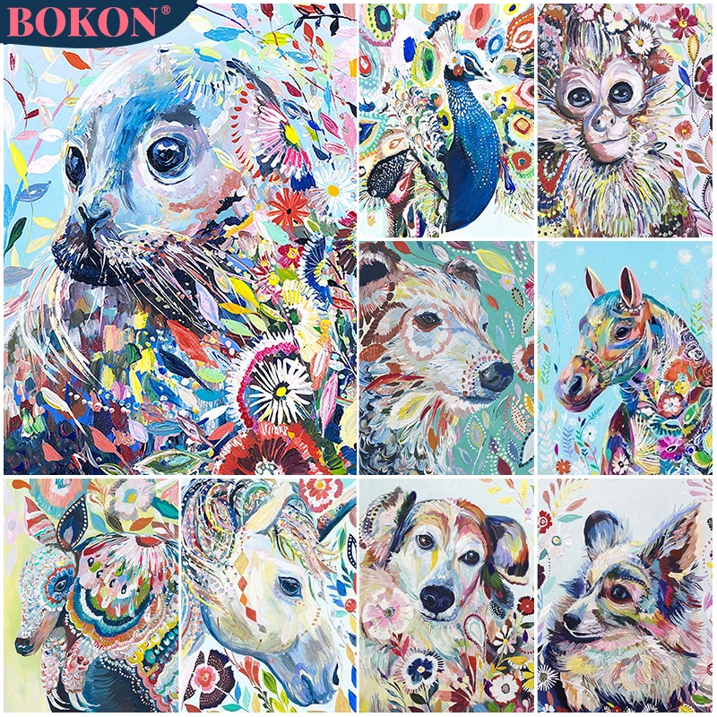 

5D Animal Series Diamond Painting Diamond Embroidery Animal Oil Painting Color Painting DIY Diamond Mosaic Decorative Painting