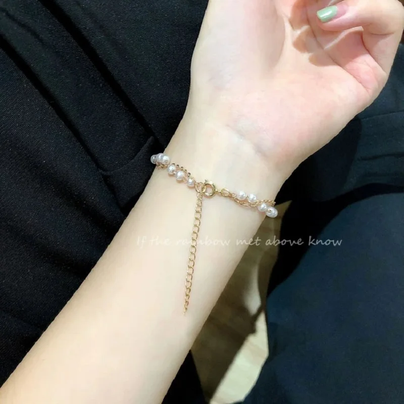 2023 New Ins Style Simple Double-layer Pearl Bracelet Women's Cool Fashion  Prevalent Hand Accessories