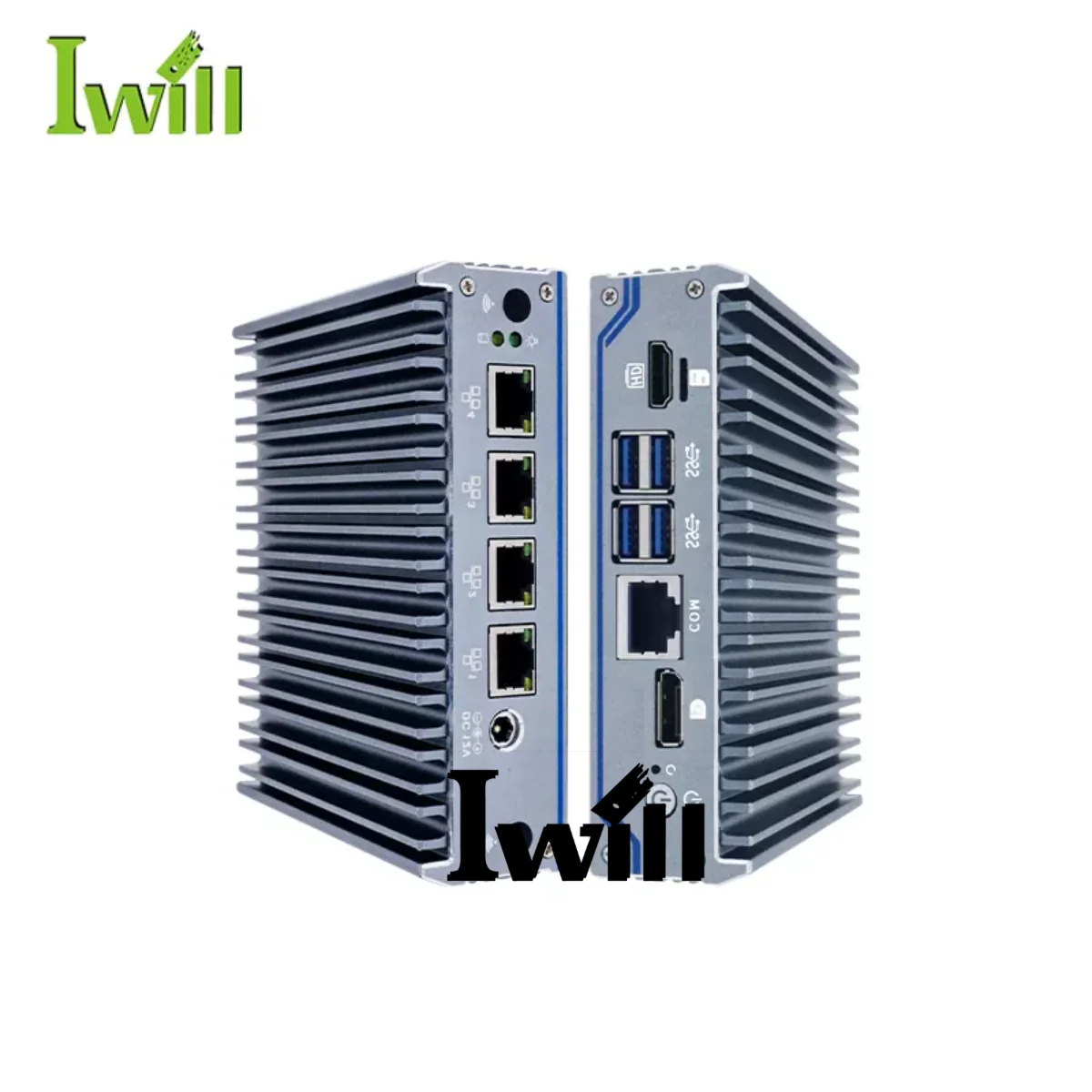 

Iwill fanless mini pc J4125 network server 4 Lan mini pc pfsense