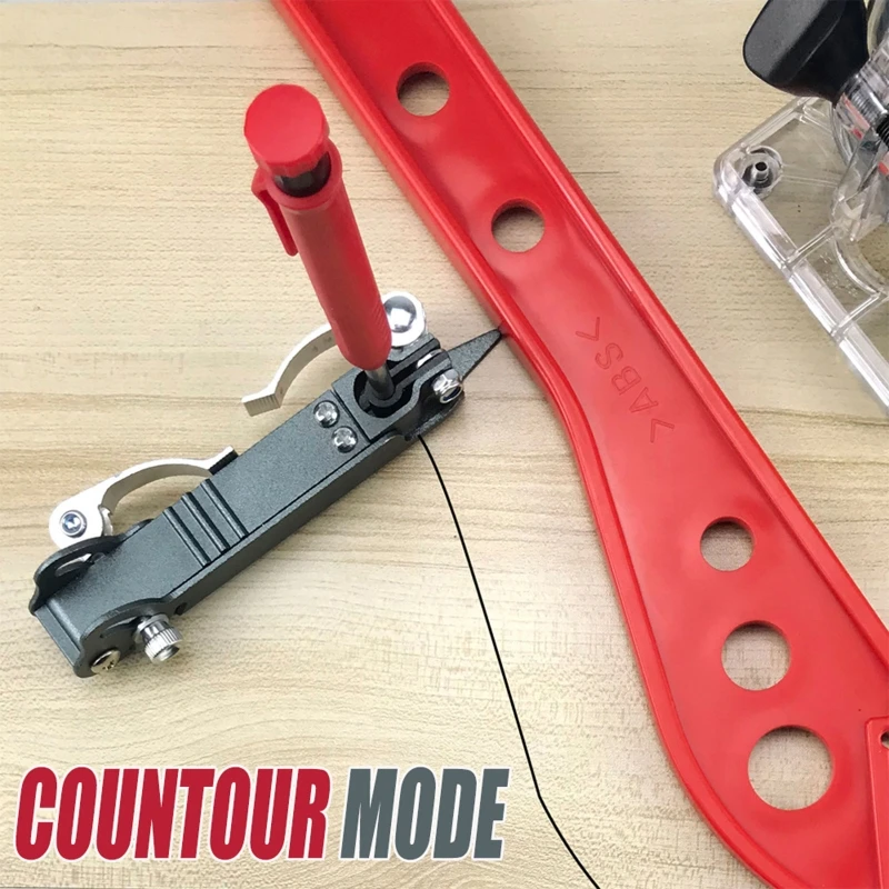 

Profile Scribing Ruler Contour Gauge with Lock Adjustable Locking Precise Woodworking Measuring Gauge Scribing Tool