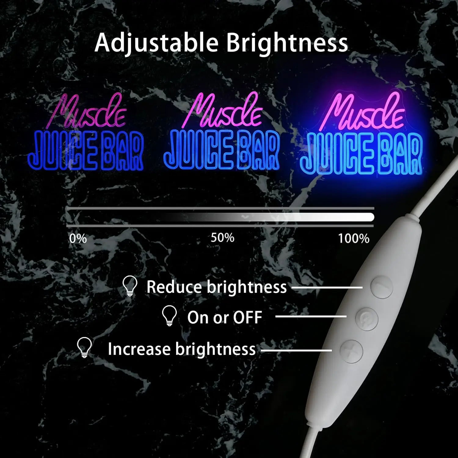 Неоновая Светодиодная Вывеска Для Мышечного Сока - Декоративное Настенное