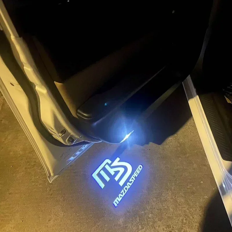 2 шт. светодиодные лампы для дверей автомобиля проектор приветственного света Mazda