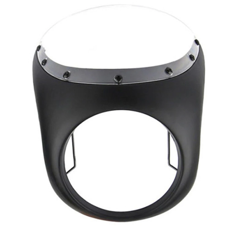 

7'' Retro Motorcycle Headlight Lamp Handlebar Fairing Windshield Decoration Case Motorcycle Body Parts