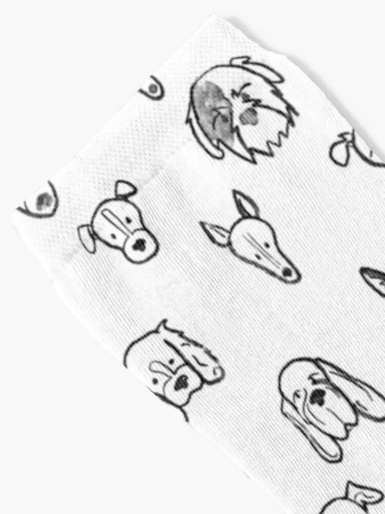 Носки для рисования собак счастливые носки пеших прогулок спортивные роскошные