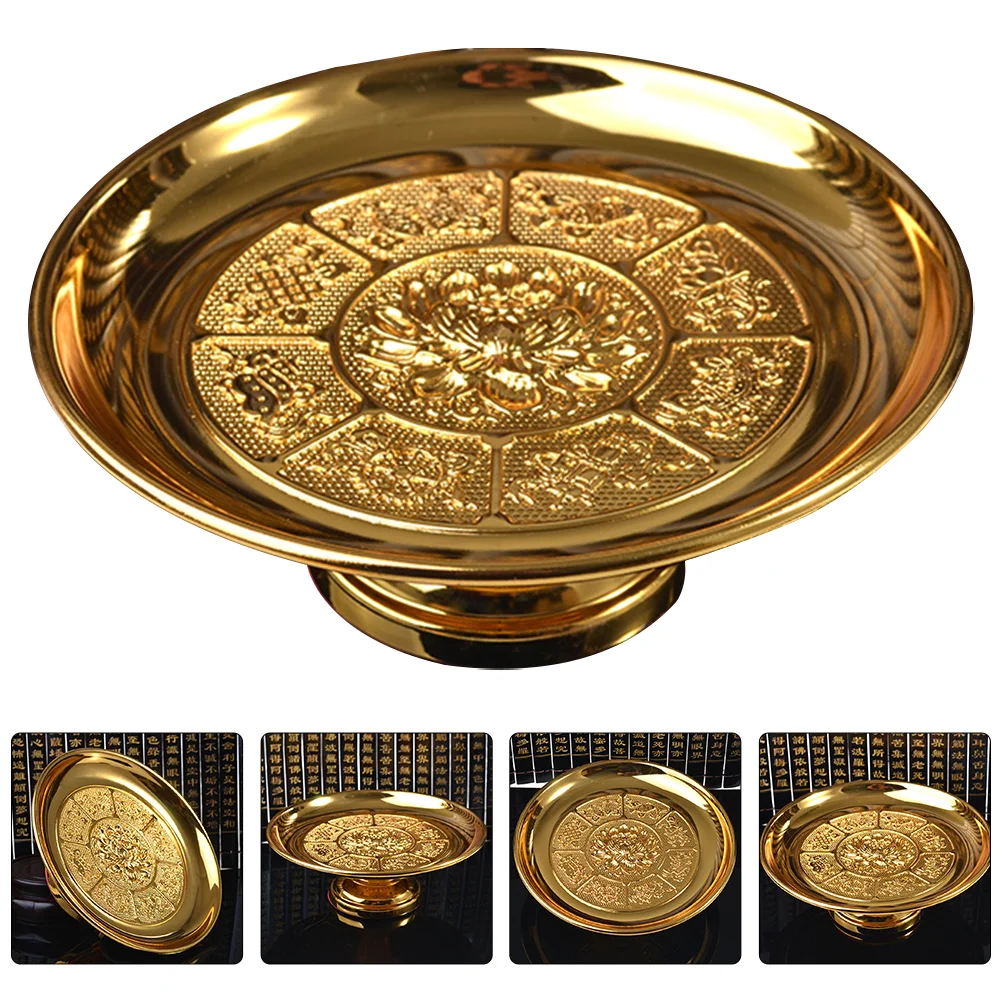 

Tray Offering Fruitworship Bowl High Holdertribute Basetrays Blessing Platebuddhism