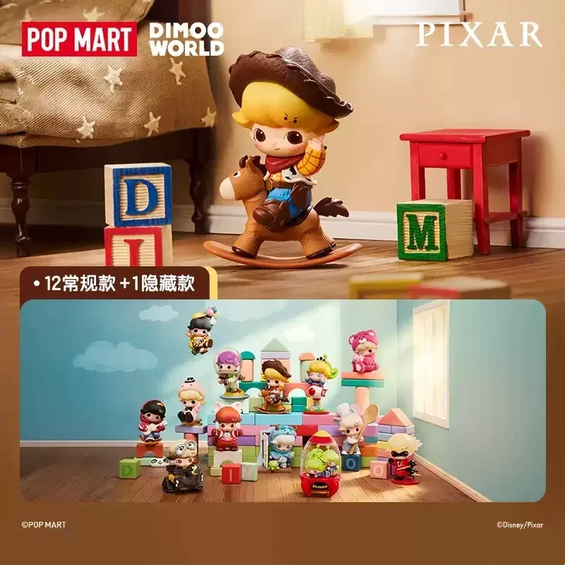 Фото POP MART DIMOO WORLD PIXAR Series: Коллекционные фигурки-сюрпризы в закрытых коробках, настольные украшения, аниме-фигурки №2