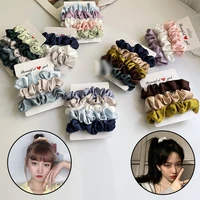 women girls elastic hair band a set colorful rubber bands hair ties ponytail holder scrunchie headband female hair accessories
